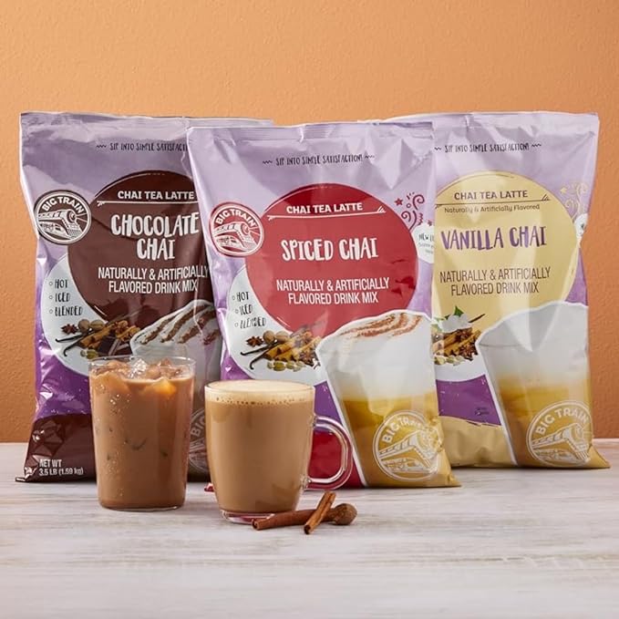 Big Train Spiced Chai Tea Latte Beverage Mix, 3.5 Pound (Pack of 1)