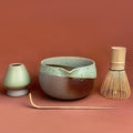Artcome Matcha Tool Set– Bowl with Pouring Spout, Whisk, Whisk Holder, Tea Scoop – Traditional & Refined