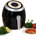 Total Chef Air Fryer - Aerogrill, Non-Stick Frying Basket, French Fry, Digital Touch Screen, 7 Presets, Freidora Eléctrica, Countertop Cooking Kitchen Appliance, 3.8 quart Black