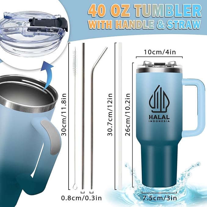 Personalized Tumbler with Pictures Text Name, Personalized Birthday Gifts for Men Women, Custom Stainless Steel Water Bottle Travel Coffee Mug, Anniversary Wedding Gifts (40oz photo)