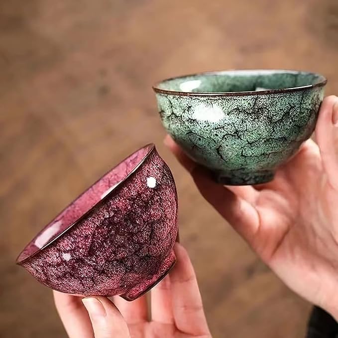 Ceramic Chinese Kung Fu Tea Set, Japanese Style Tea Cup, Yerba Mate Tea Set, 5pcs Ceramic Mate Cup Set, Tea Cup