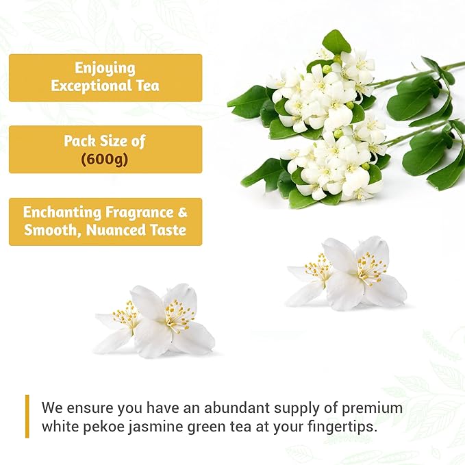 Fanale White Pekoe Jasmine Green Tea (600g / Bag) | Loose Leaf Tea | TEA026
