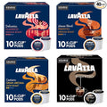 Lavazza K-Cup Coffee Pods Variety Pack, 10 Dolcevita Classico, 10 House Blend Perfetto, 10 Costiera Gran Aroma, 10 Espresso, Single Serve for Keurig, 40ct Total