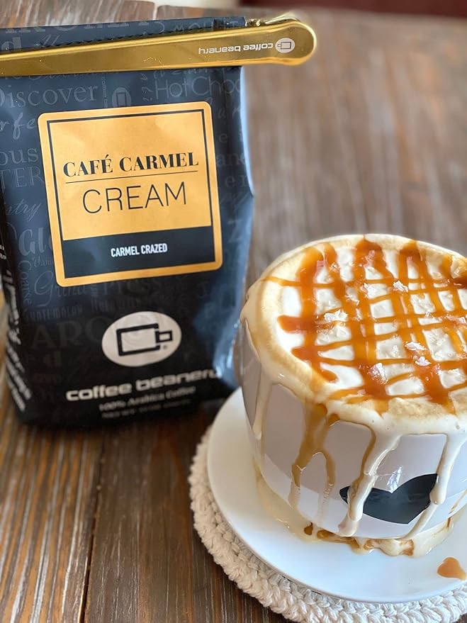 Caramel Vanilla Latte Flavored Coffee, Specialty Arabica Coffee, Medium Roast, 12 ounce, Fine