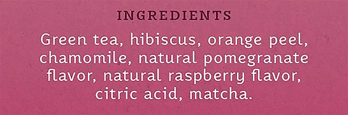 Stash Tea Pomegranate Raspberry & Matcha Green Tea - Caffeinated, Non-GMO Project Verified Premium Tea with No Artificial Ingredients, 18 Count (Pack of 6) - 108 Bags Total