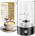 Cold Foam Maker Frother Blender for Coffee - Handheld-Free - One-Button Battery Powered - Frother for Cold Foam - Ideal Gift (Ink Black)