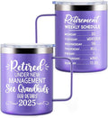 Retirement Gifts for Woman 2025, Funny RetirementCoffee Mugs Gift for Grandma, Retired Presents from Grandkids, Womens 12oz Retirement Mug