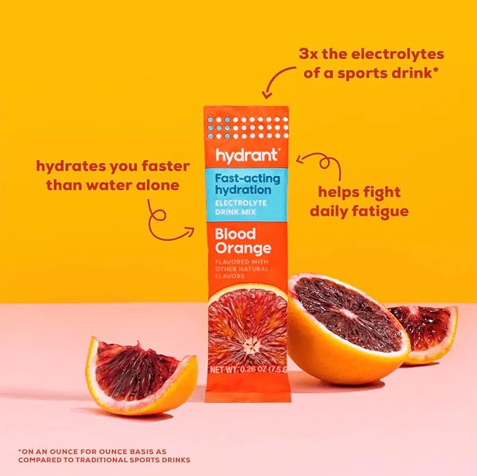 Hydrant - Hydration Powder Variety Pack, 30 Individual Instant Electrolyte Rehydration Packets - Low Sugar Drink Mix for Daily Use, Travel & Workouts
