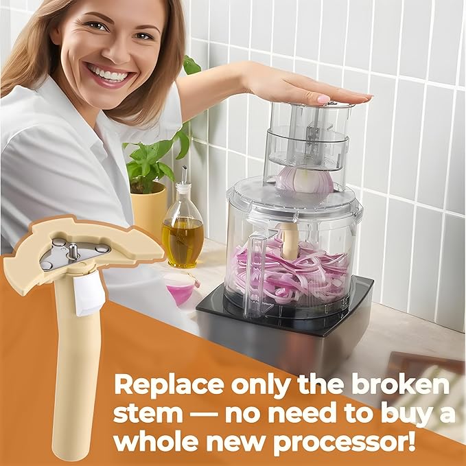 Replacement Parts DLC-039ATX-1 Compatible with Cuisinart 14 Cup Food Processor, Detachable Stem Compatible with DFP-14, DLC-2014 & MP-14 Models