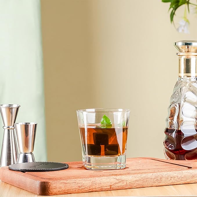 Personalized Whiskey Gifts for Dad- 11 Oz Engraved Custom Engraved Whiskey Glass in Wooden Box - Father's Day Present, Dad Birthday Gifts From Daughter, Wife or Son - Old Fashion Glass for Daddy