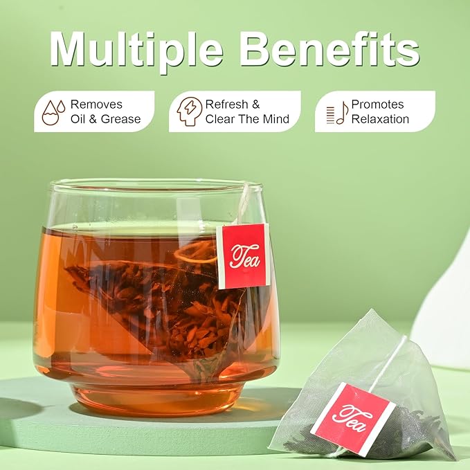 XIHETANK Black Tea Bags - 100 Count Individually Wrapped for Fresh & Smooth Taste. Ancient Tree Chinese Black Tea for Hot or Iced Brewing. Bulk Sweetness & 100% Natural Breakfast Tea Bags.