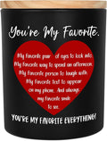 OASSIE Christmas Couple Gifts for Boyfriend Girlfriend - You're My Favorite Vanilla Lavender Candle 10 oz - Wedding Anniversary Couple Candle, Romantic Love Birthday Gifts for Him Her Husband Wife
