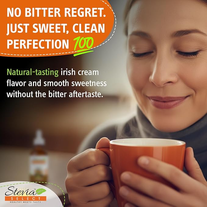 Stevia Select Irish Cream Stevia Extract Liquid - Zero Calorie Sweetener - All Natural Flavor Drops Extract Liquid - Pure Stevia Keto Coffee Drops - Keto Sweetener & Sugar Alternative 2 Oz (2 Pack)