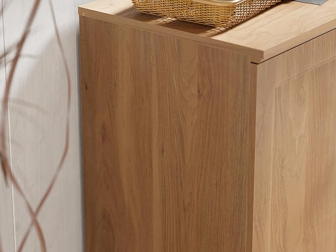Buffet Sideboard Cabinet Farmhouse Modern Storage Cabinet with Adjustable Shelves for Kitchen, Coffee Bar, Living Room, Oak