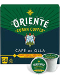 Oriente Sweetened Espresso with Cinnamon Coffee Pods, 50 ct, Dark Roast Flavored Cuban Inspired Coffee in Recyclable Single Serve Pods - 100% Arabica Beans, Compatible with Keurig K Cups Maker