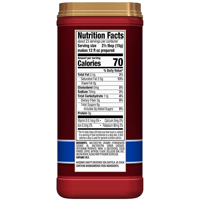 Hills Bros. Flavor Coffee (Sugar-Free French Vanilla, 12 Ounce (Pack of 4)