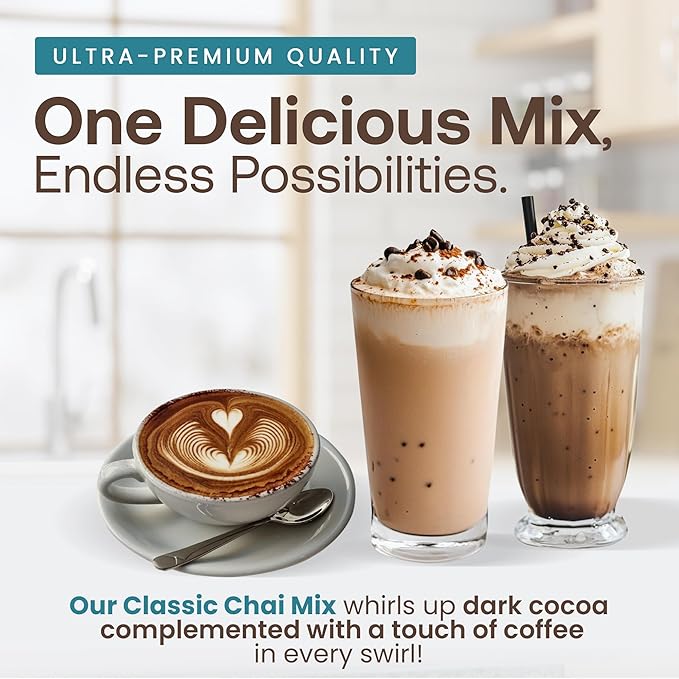Dr. Smoothie Café Essentials Mocha Java – No Artificial Colors, Flavors, or Sweeteners – Shelf Stable – 61mg of Caffeine per Serving – Great for Hot, Iced, & Frozen Frappes (3.5 lb Bag, 30 Servings)