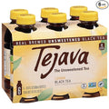 Tejava Lemon Black Iced Tea, 6 Pack, 16.9oz PET Bottles, Unsweetened, Non-GMO, Kosher, No Sugar or Sweeteners, No calories, No Preservatives, Brewed in Small Batches