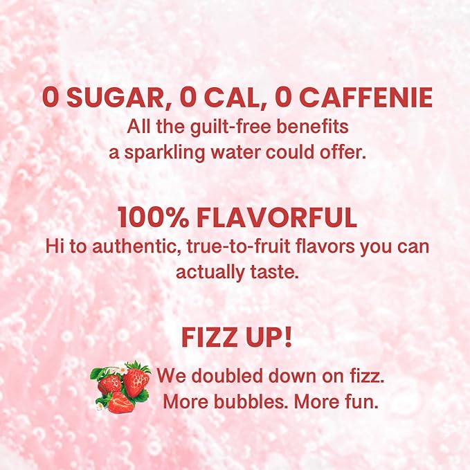 CHI FOREST Sparkling Water Beverage, Pomelo & Strawberry drinks, Zero Sugar or Artificial Flavor, 11.16 fl oz Cans (Pack of 12)