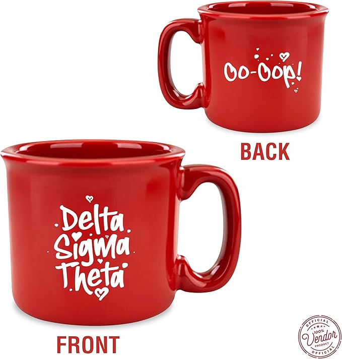 Delta Sigma Theta Sorority Paraphernalia - Official Vendor - 15oz Campfire Mug - Oo Oop