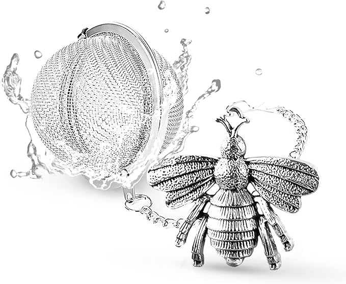 Handmade Honey Bee Tea Infuser - Strainer for Loose Leaf Tea & Spices