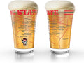 Greenline Goods – North Carolina State University Wolfpack College Pint Beer Glasses (Set of 2), 16 oz – Full-Color Logo + Campus Map