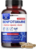 Vital Herbal Liposomal Benfotiamine with Alpha Lipoic Acid - Maximum Potency- Support Healthy Metabolism