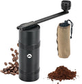 CAMPINGMOON Manual Coffee Grinder Camping Stainless Steel Small Black CC-115-BK