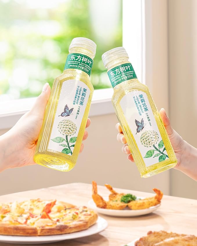 ORIENTAL LEAF Unsweetened Iced Tea – Bottled Jasmine Green Tea, 16.9 FL oz bottles (Pack of 15), Sugar Free, 0 Calories