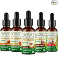 Stevia Intl - Holiday & Seasonal Special (Pack of 5). Premium Stevia Drops with 5 Flavors in Glass Bottles. 100% All-Natural Sweet, Non-Bitter, NON-GMO, Diabetic & Keto Friendly (1oz)
