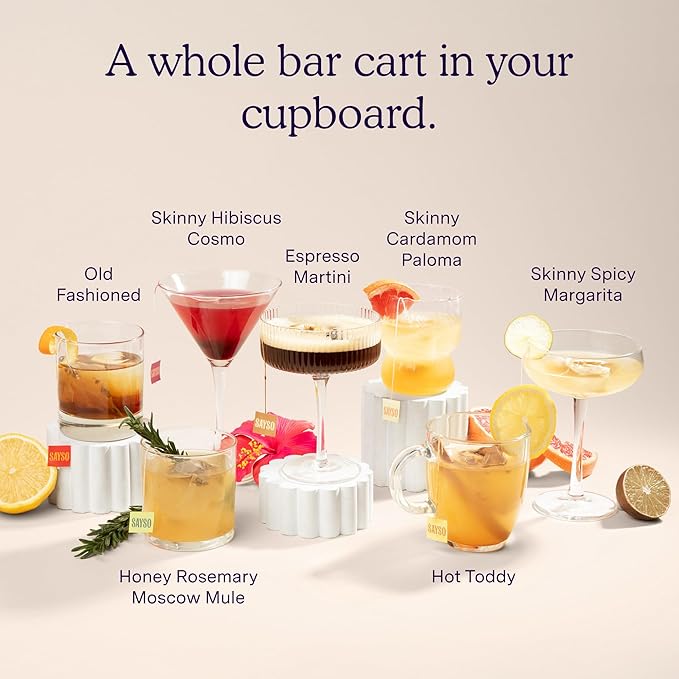 SAYSO: On-the-Go Dirty Martini Kit | Infuses with Cold Water & Spirits for a Premium Craft Cocktail or Mocktail | for Dirty Martini Lovers