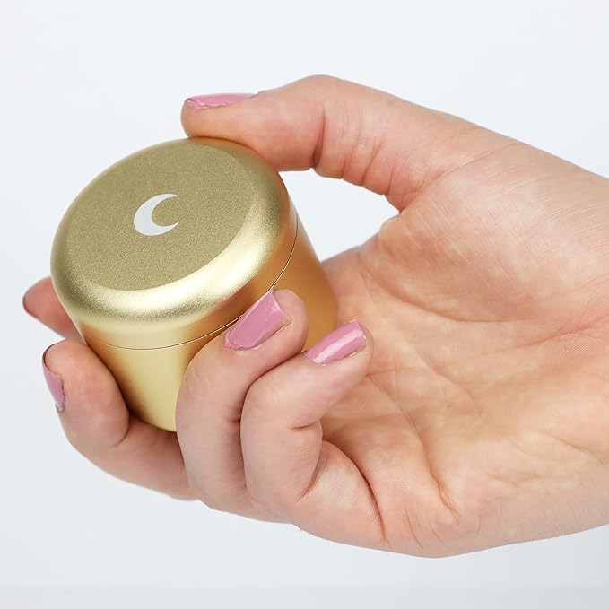Brando Moon Champagne Gold Pocket Storage Case Container Smell Proof and Air Tight - Easy to Carry and Best Way to Preserve Coffee