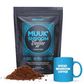 MUUK' SPICED COFFEE | Organic Mushroom Coffee | Cacao, Cinnamon & Cardamom | Adaptogen Mushroom Blend | Better Focus, More Energy and Stronger Immune Defense | 4.7oz (135g) 30 Servings