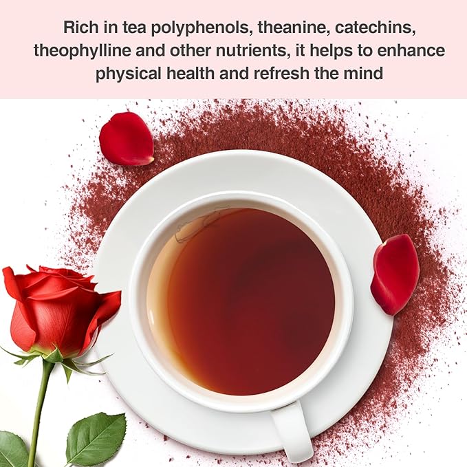 Taiping HK Rose Tea Classic-100% Tea Leaves 10 Single Serve Stick Packs Instant Tea Unsweetened No Additives On-the-Go for Travel, Work, Outdoors , Helps Support Digestive Health Hot or Iced Teas (10Count)