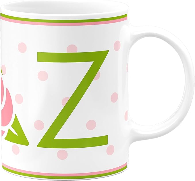 Delta Zeta Ceramic Coffee Mug 11 OZ Tea Cup (Delta Zeta - 1)