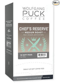 Wolfgang Puck Coffee, Chef's Reserve, 9.5 Gram Soft Pods, 18 Count (Pack of 6)