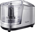 1.5-Cup One-Touch Electric Food Chopper, 100W Mini Food Processor Meat Grinder, Mix, Chop, Mince and Blend Vegetables, Fruits, Nuts, Meats, Stainless Steel Blade (Silver)