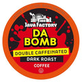 Java Factory High Caffeine Coffee Pods, Da Bomb Dark Roast, 40 Count - Compatible with K Cup Brewers 2.0, Extra Caffeine for a Strong Start to Your Day