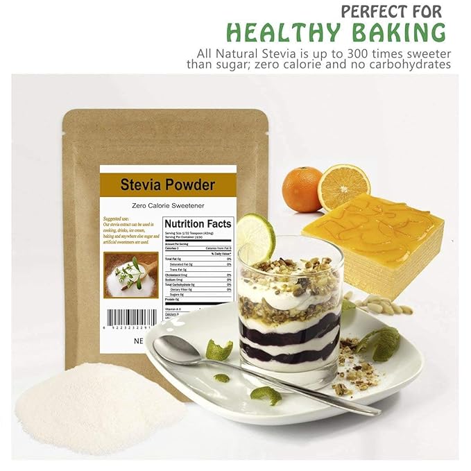 CCnature Stevia Powder Extract Natural Sweetener Zero Calorie Sugar Substitute 4oz