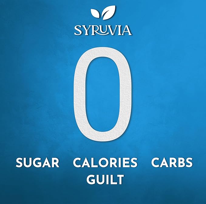 Syruvia Sugar Free Coffee Syrup, Chestnut Praline Flavored Syrup for Drinks, Lattes, and Desserts – 25.4 fl oz