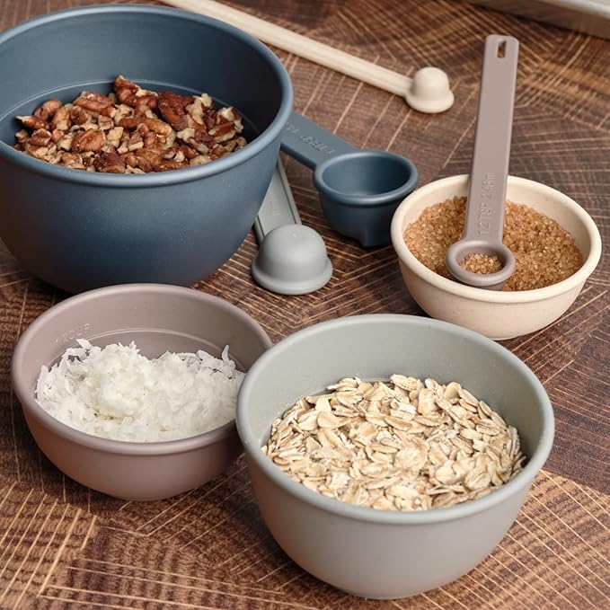 Bamboozle Astrik Baking Bundle | 5 Piece Mixing Bowl Set | Measuring Cups and Spoons | Cooking and Meal Prep | Dishwasher Safe | Microwave Safe | Alpine Forest
