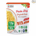 Pasta Zing Fully Cooked Spaghetti Pasta, Ready to Eat in 1 Minute, 14g Protein per Pack, Al Dente Bite, Shelf-Stable Italian Durum Wheat Pasta, BPA-Free Pouch, 7.05 oz Pack of 7