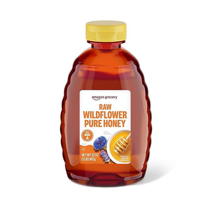Amazon Grocery, Raw Wildflower Honey, 2 Lb (Previously Amazon Fresh, Packaging May Vary)