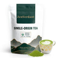 ZenVerdant USDA Organic Matcha, 16oz | Dragon Well Infused | Resealable Pouch | For Lattes, Baking & Daily Drinking