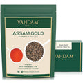 VAHDAM, Second Flush ASSAM GOLD (50 Cups) | 100% PURE UNBLENDED Black Tea Loose Leaf | Black Tea Leaves with GOLDEN TIPS | Brew as Hot or Iced Tea | 3.53oz