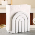White Napkin Holders for Paper Napkins, Paper Napkin Holder for Table,Modern Wooden Napkins Holders for Table(5.5" x 2.9" x 5.5")