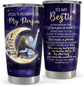 Best Friend Tumbler 20oz Stainless Steel Insulated Coffee Travel Mug Cup for BFF Bestie Female Friend Gifts for Birthday Christmas Friendship Day