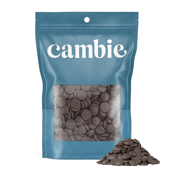 Merckens Dark Melting Chocolate - 5 Pounds of Premium Quality Dark Candy Melts to make a Dubai Chocolate Bar, Cake Pops, Cocoa Bombs, & Homemade Desserts