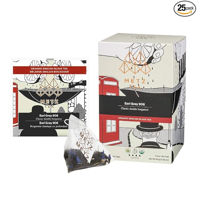 Metz Organic Earl Grey Tea - 25 count