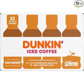 Dunkin' Iced Coffee Caramel Bottles, 13.7 fl oz, 12 Pack
